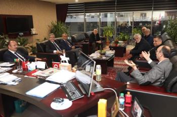 Rektörümüz Prof. Dr. Süleyman Özdemir ve Bandırma Kaymakamı Günhan Yazar’dan Bandırma Belediye Başkanı Dursun Mirza’ya Ziyaret