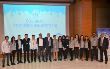 Üniversitemiz İnovatif Gelişim Topluluğu "Öğle Arası Girişimcilik Muhabbetleri" Ahmet Viçin konuk