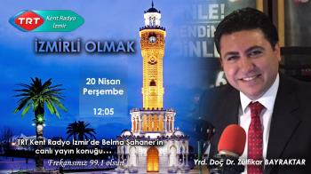 Öğretim Üyemiz Yrd. Doç. Dr. Zülfikar Bayraktar TRT Kent Radyo İzmir'e Konuk Oluyor