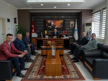 Türk Eğitim Sen Balıkesir 1 Nolu Şube Yönetiminden Rektörümüze Nezaket Ziyareti