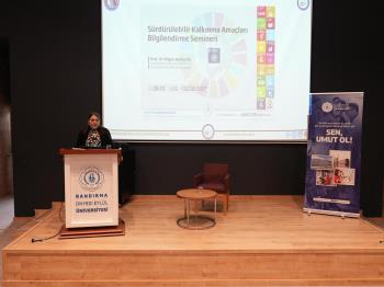 Üniversitemizde Personelimize Yönelik Sürdürülebilir Kalkınma Amaçları Bilgilendirme Semineri Düzenlendi