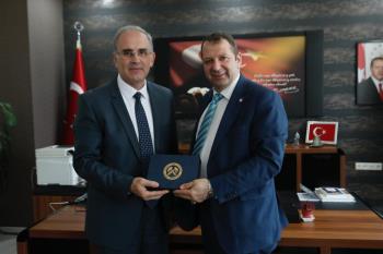 MTA Kuzeybatı Anadolu Bölge Müdüründen Rektörümüze Nezaket Ziyareti