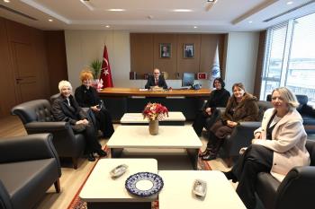 Türk Anneler Derneği Bandırma Şubesi Yönetiminden Rektörümüze Nezaket Ziyareti