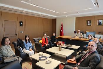 Boğaziçi Üniversitesi Konfüçyüs Enstitüsü Heyetinden Rektörümüze Nezaket Ziyareti