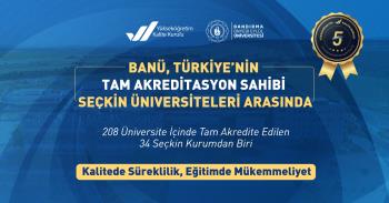 BANÜ, Türkiye’nin Tam Akreditasyon Sahibi Seçkin Üniversiteleri Arasında